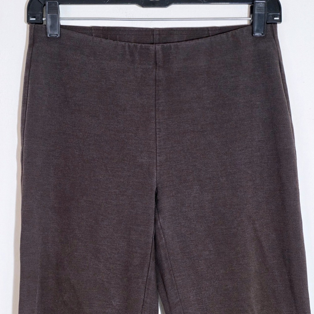 Eileen Fisher Kick Boot Leg Pants Women's Brown Tencel Stretch F16TSP Size PP - Picture 6 of 13